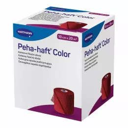 PEHA-HAFT Farvefikseringstape latexfri 10 cm x 20 m rød, 1 stk