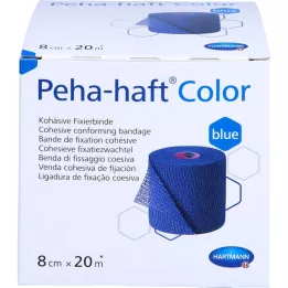 PEHA-HAFT Farve Fixierb.latexfri 8 cmx20 m blå, 1 stk