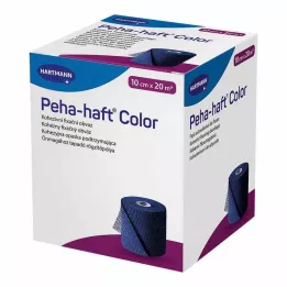 PEHA-HAFT Farvefikseringstape latexfri 10 cm x 20 m blå, 1 stk