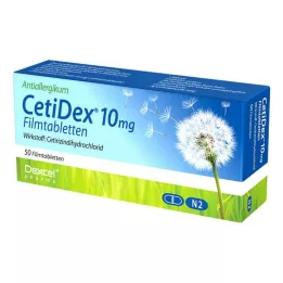 CETIDEX 10 mg filmovertrukne tabletter, 50 stk