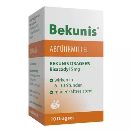 BEKUNIS Bisacodyl Dragees 5 mg gastro-resistente tabletter, 10 stk