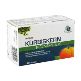 KÜRBISKERN KOMPLEX kapsler, 140 stk