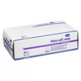 PEHA-SOFT Vinyl Unt.Gloves unste.pudderfri S, 100 stk