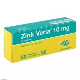 ZINK VERLA 10 mg filmovertrukne tabletter, 50 stk