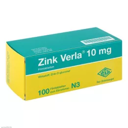 ZINK VERLA 10 mg film -coated tabletter, 100 st