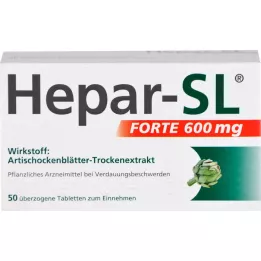 HEPAR-SL forte 600 mg overtrukne tabletter, 50 stk