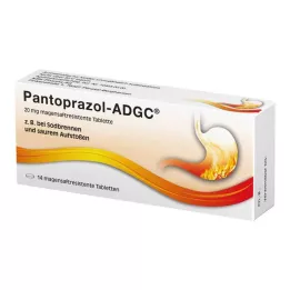PANTOPRAZOL ADGC 20 mg gastrointestinale tabletter, 14 timer