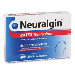 NEURALGIN ekstra Ibu-Lysinat filmovertrukne tabletter, 20 stk