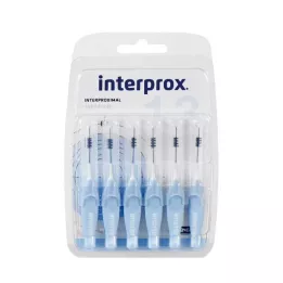 INTERPROX cylindriske hvide interdentale b.blister, 6 stk