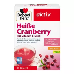 DOPPELHERZ varme tranebær med C-vitamin og zinkgranulat, 10 stk