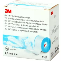 3M silikonebelagt gips 2,5 cmx5 m rulle, 12 stk