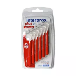 INTERPROX plus minikonisk rød interdentalbørste, 6 stk