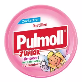 PULMOLL Junior Bomb.Hindbær med Echinacea+Vitamin.C zf, 50 g