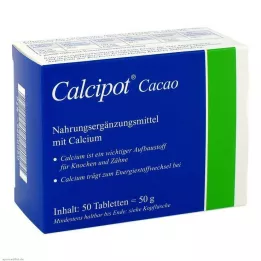 CALCIPOT Kakao tyggetabletter, 50 stk