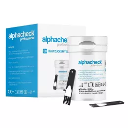 ALPHACHECK professionelle blodsukkerteststrimler, 50 stk