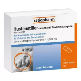 HUSTENSTILLER-ratiopharm Dextromethorphan kapsler, 10 stk
