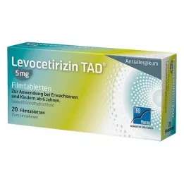 LEVOCETIRIZIN TAD 5 mg filmovertrukne tabletter, 20 stk