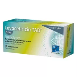LEVOCETIRIZIN TAD 5 mg filmovertrukne tabletter, 50 stk