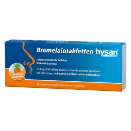BROMELAIN TABLETTEN hysan gastro-resistente tabletter, 20 stk