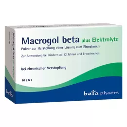 MACROGOL beta plus elektrolytpulver til oral administration, 10 stk