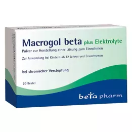 MACROGOL beta plus elektrolytpulver til oral administration, 20 stk