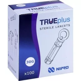 TRUEPLUS sterile lancetter 30G, 100 stk
