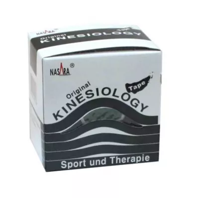 NASARA Kinesiologitape 5 cmx5 m sort, 1 stk NASARA Kinesiologitape 5 cmx5 m sort, 1 stk