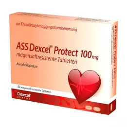 ASS Dexcel Protect 100 mg gastro-resistente tabletter, 50 stk