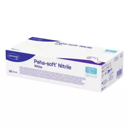 PEHA-SOFT nitril hvid Unt.Hands.unsteril pf S, 100 stk