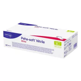 PEHA-SOFT nitril hvid Underhands, ikke-steril, M, 100 stk