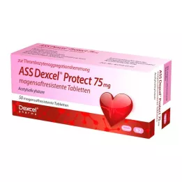 ASS Dexcel Protect 75 mg gastro-resistente tabletter, 50 stk