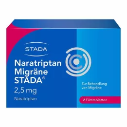 NARATRIPTAN Migræne STADA 2,5 mg filmovertrukne tabletter, 2 stk