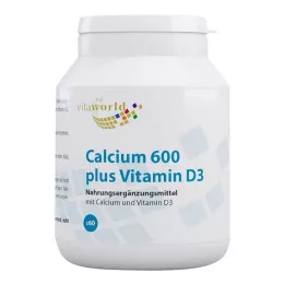 CALCIUM 600 plus D3 tabletter, 60 stk