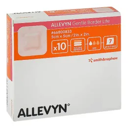Allevyn Gentle Border Lite 5x5 cm skumbandage, 10 stk