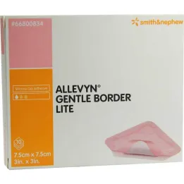 Allevyn Gentle Border Lite 7,5x7,5 cm skumbandage, 10 stk