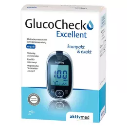 GLUCOCHECK Fremragende blodsukkermålersæt mg/dl, 1 stk