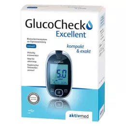 GLUCOCHECK Fremragende blodsukkermålersæt mmol/l, 1 stk