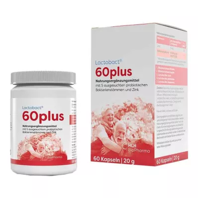 LACTOBACT 60plus gastro-resistente kapsler, 60 stk