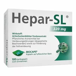 HEPAR-SL 320 mg hårde kapsler, 100 stk