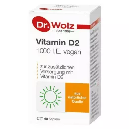 VITAMIN D2 1000 I.E. veganske kapsler, 60 stk