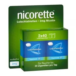 NICORETTE freshmint 2 mg pressede pastiller, 80 stk