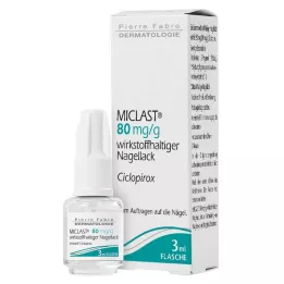 MICLAST 80 mg/g medicinsk neglelak, 3 ml