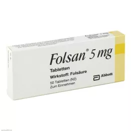 FOLSAN 5 mg tabletter, 50 stk