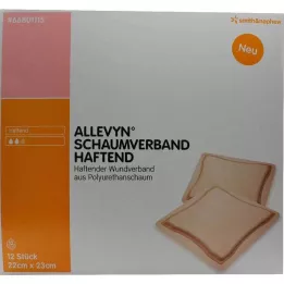 ALLEVYN Skumbandage 22x23 cm klæbemiddel, 12 stk