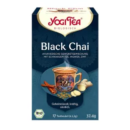 YOGI TEA Sorte Chai økologiske filterposer, 17X2,2 g