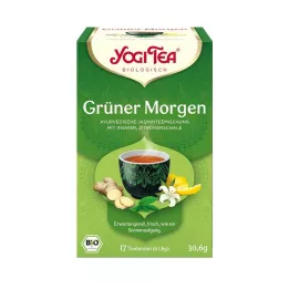 YOGI TEA Økologisk filterpose med grøn morgente, 17X1,8 g