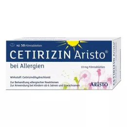 CETIRIZIN Aristo for Allergier 10 mg filmovertrukne tabletter, 50 stk