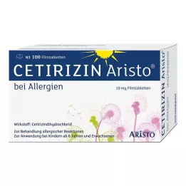 CETIRIZIN Aristo for Allergier 10 mg filmovertrukne tabletter, 100 stk