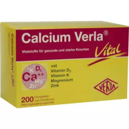 CALCIUM VERLA Vitale filmovertrukne tabletter, 200 stk