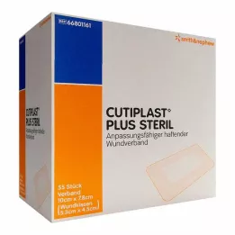 CUTIPLAST Plus steril 7,8x10 cm bandage, 55 stk